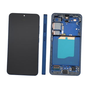 DISPLAY LCD PER SAMSUNG S931B S25 5G BLU / NAVY CON FRAME GH82-36329D (ASSEMBLED) - SERVICE PACK