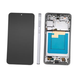 DISPLAY LCD PER SAMSUNG S731B S25 FE 5G NERO / JETBLACK / NAVY BLUE CON CORNICE GH82-38431A (ASSEMBLED) - SERVICE PACK