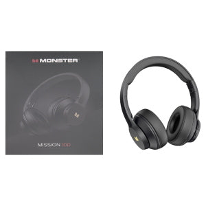 CUFFIE BLUETOOTH MONSTER MISSION 100 HANDSFREE NERO - BLISTER RETAIL