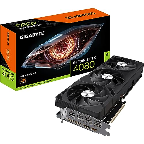 Gigabyte NVIDIA GeForce RTX 4080 WINDFORCE Graphics Card