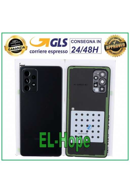 COPRI BATTERIA ORIGINALE SAMSUNG GALAXY A72 SM-A725 COPERCHIO POSTERIORE NERO