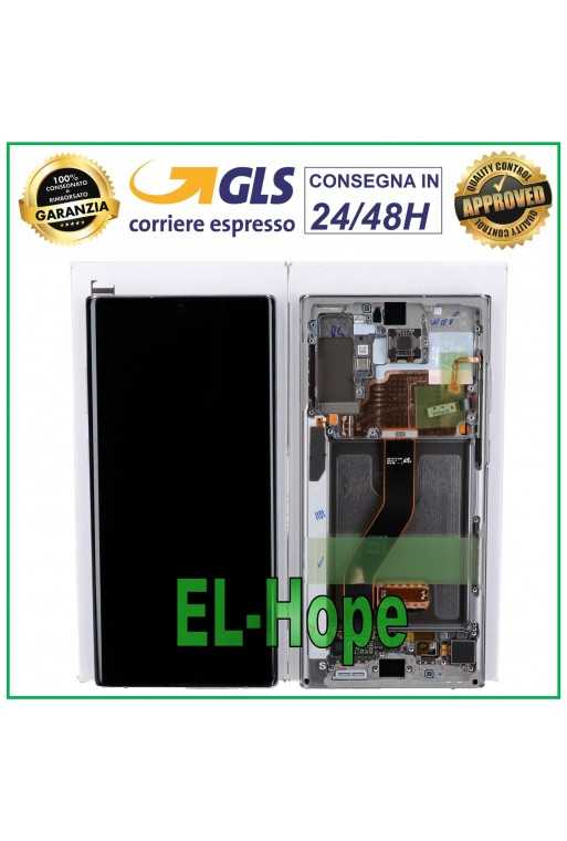 DISPLAY LCD ORIGINALE SAMSUNG NOTE 10 PLUS SM N975 N976 TOUCH SILVER GH82-20838C