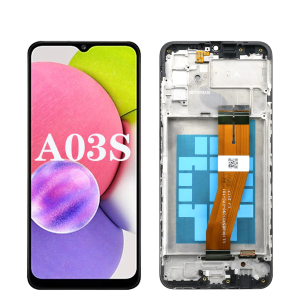 DISPLAY - LCD COMPATIBILE SAMSUNG GALAXY A03S NERO CON FRAME (SMALL GLASS) SM-A037F