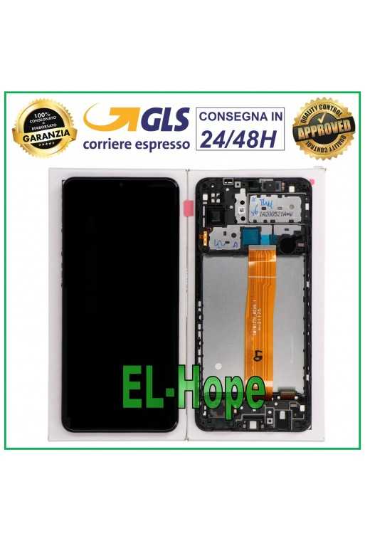 DISPLAY FRAME ORIGINALE SAMSUNG M12 2021 SM-M127 TOUCH SCREEN VETRO GH82-25042A