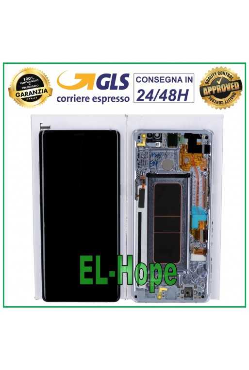 DISPLAY ORIGINALE SAMSUNG NOTE 8 SM N950 F TOUCH SCREEN VIOLET GRAY GH97-21065C