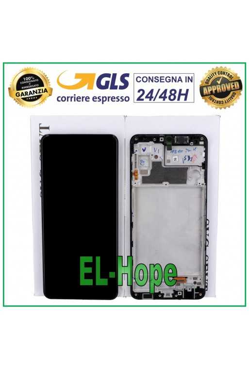 DISPLAY FRAME ORIGINALE SAMSUNG M32 2021 SM-M325 M325F TOUCH SCREEN GH82-26193A