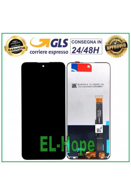 DISPLAY LCD + TOUCH SCREEN TCL 20L LITE ASSEMBLATO SCHERMO MONITOR VETRO NERO