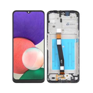 DISPLAY - LCD COMPATIBILE SAMSUNG GALAXY A22 5G 2021 NERO CON FRAME SM-A226