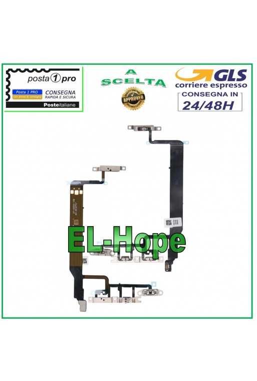 FLAT TASTO POWER ON OFF ACCENSIONE APPLE IPHONE 13 PRO FLEX VOLUME MUTO LATERALE