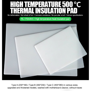 TAPPETINO - PAD IN SILICONE AD ALTO ISOLAMENTO TERMICO 230X180 MM RL-170A RELIFE