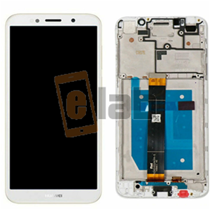 DISPLAY - LCD HUAWEI Y5 2018 / Y5 PRIME 2018 / HONOR 7S BIANCO CON FRAME DRA-L01 DRA-L02 DRA-L21 DRA-L22 DRA-L23 - DUA-AL00 DUA-L22 DUA-LX2