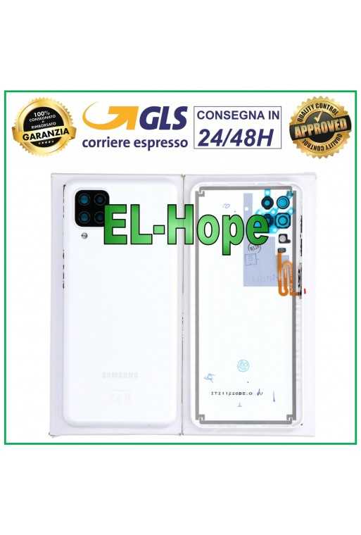COPRI BATTERIA ORIGINALE SAMSUNG GALAXY A12 SM-A125 COPERCHIO POSTERIORE BIANCO