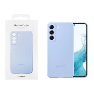 COVER CUSTODIA PER SAMSUNG GALAXY S22+ 5G IN SILICONE SKY BLU EF-PS906TLEGWW