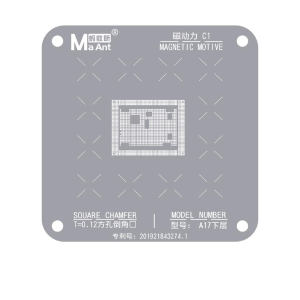 STENCIL PER REBALLING CPU A17 PER STENCIL MAGNETICO C1 MA ANT