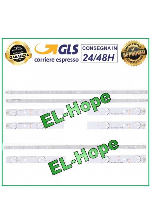 KIT 3 BARRE STRIP LED PER TV HAIER 3BL-T6324102-006B / 5B JS-HY33EBHD-0002