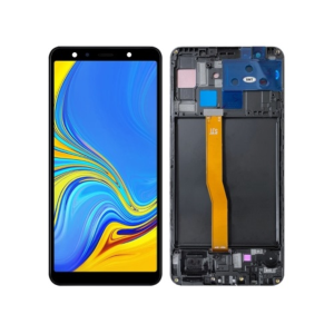 DISPLAY - LCD COMPATIBILE SAMSUNG GALAXY A7 2018 OLED NERO CON FRAME A750