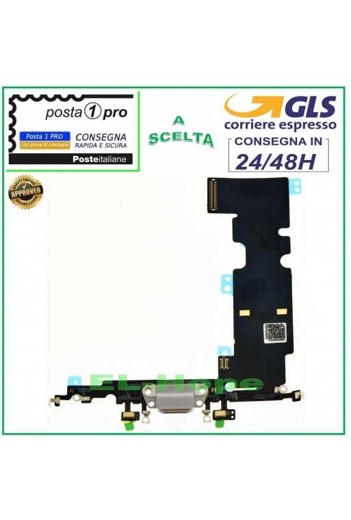 CONNETTORE RICARICA APPLE iPhone 8 PLUS MICROFONO ANTENNA DOCK CARICA BIANCO