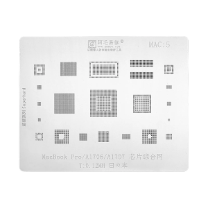 STENCIL PER REBALLING MACBOOK PRO / A1706 / A1707 MAC5 0.12MM AMAOE