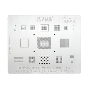 STENCIL PER REBALLING MACBOOK 2016 A1534 MAC4 0.12MM AMAOE