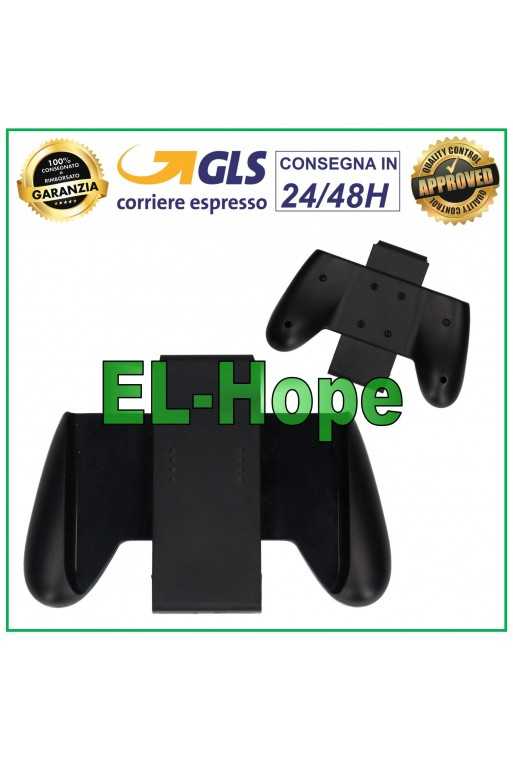 IMPUGNATURA PRESA GRIP JOYCON DESTRO SINISTRO NINTENDO SWITCH ACCESSORI NERA