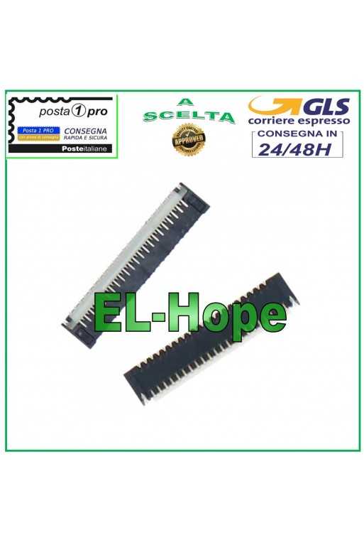 CLIP CONNETTORE FLEX DISPLAY LCD PER NINTENDO SWITCH OLED SOCKET FPC A SALDARE