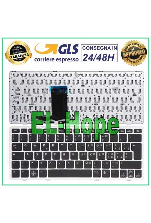 TASTIERA ITALIANA KEYBOARD PER HP ELITEBOOK 2570p 2560p ELITEBOOK FRAME NERA