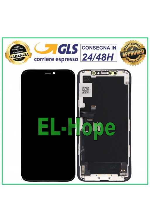 DISPLAY LCD OLED PER APPLE IPHONE 11 PRO TOUCH SCREEN SCHERMO VETRO GX ORIGINALE