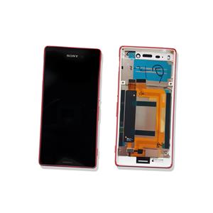 DISPLAY LCD PER SONY E2303 M4 AQUA ROSSO CORALLO CON FRAME 124TUL0012A