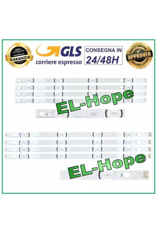KIT 8 BARRE STRIP LED PER TV LG 42&amp;quot; 4A + 4B 42LF561 42LF580 42LB563 42LB550