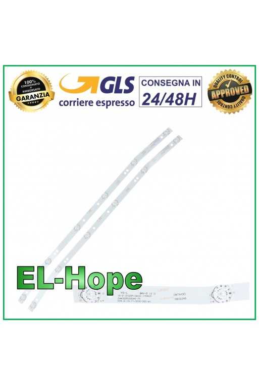 KIT 2 BARRE STRIP 6 LED PER TV 32&amp;quot; AKAI JS-D-JP32DM-061EC MS-L2082 V1 V2