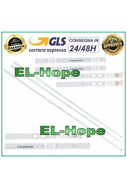 KIT 3 BARRE STRIP LED PER TV 40&amp;quot; TELEFUNKEN LB215 LB216 LB40017 17DLB40VXR1