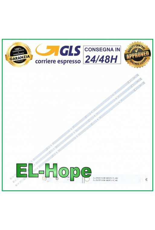 KIT 3 BARRE STRIP 7 LED TV 42&amp;quot; HISENSE H43B7120 / 43A6101EE / H43B7100UK