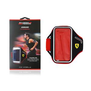 COVER CUSTODIA CON FASCIA FERRARI ARMBAND 4-5.2 SPORT NERO