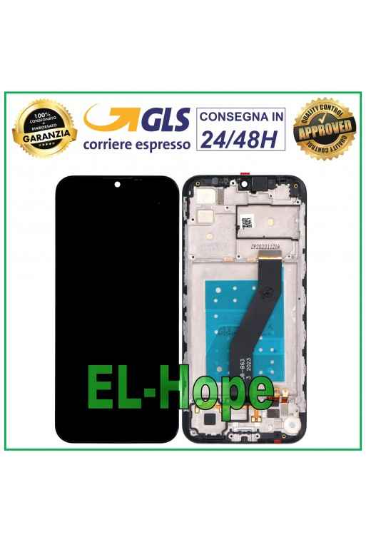 DISPLAY LCD + FRAME PER MOTOROLA MOTO E6S XT2053 XT-2053 TOUCH SCREEN VETRO