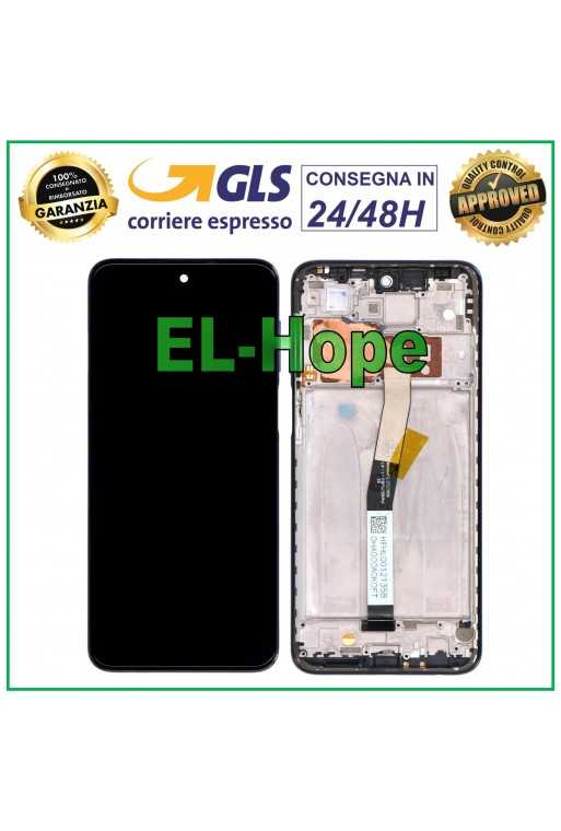 DISPLAY TOUCH LCD FRAME PER XIAOMI REDMI NOTE 9 PRO /9 PRO MAX / 9S M2003J6 NERO