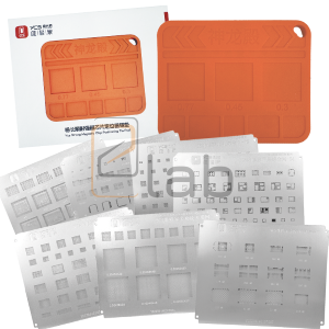 MINI TAPPETINO - MINI PAD IN SILICONE + STENCIL PER REBALLING IC DA IPHONE 8 AD IPHONE 15 PRO MAX YCS SLD01