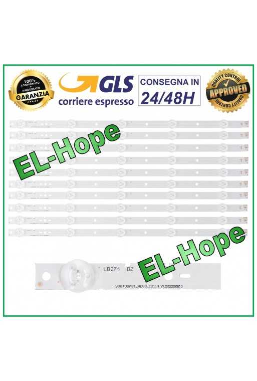 KIT 10 BARRE STRIP LED TV 40&amp;quot; SONY SVG400A81-REV3-121114 KDL40R450A KDL40R473A
