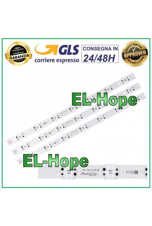 KIT 3 BARRE STRIP 7 LED TV LG 43&amp;quot; SSC_TRIDENT_43UK65_S SVL430A61 43UK6500PLA