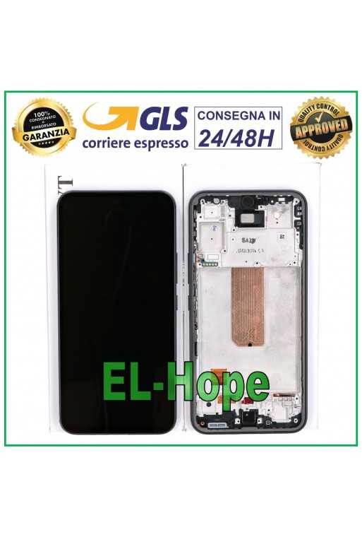 DISPLAY LCD TOUCH ORIGINALE SAMSUNG A54 5G 2023 SM-A546 FRAME NERO GH82-31231A