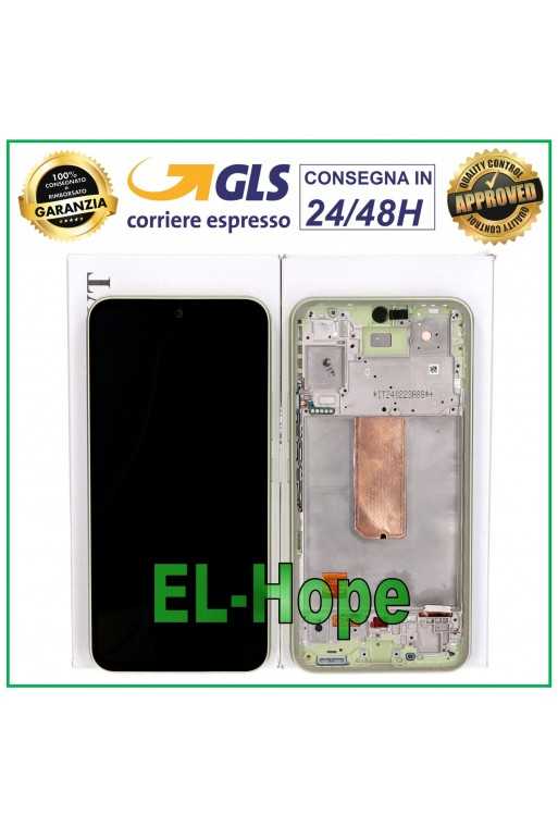 DISPLAY LCD TOUCH ORIGINALE SAMSUNG A54 5G 2023 SM-A546 FRAME VERDE GH82-31231C