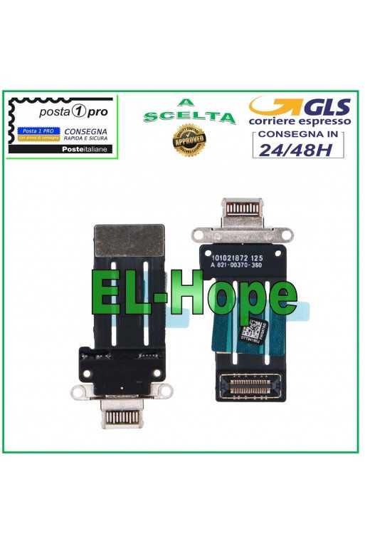 CONNETTORE RICARICA IPAD PRO 12.9 2021 5gen A2379 A2461 A2462 CARICA FLAT BIANCO