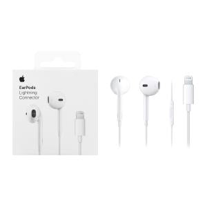 CUFFIE AURICOLARI APPLE EARPODS A1748 MMTN2AM/A LIGHTNING BIANCO - BLISTER RETAIL