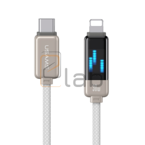 CAVO DI RICARICA TYPE-C / LIGHTNING IN LEGA DI ZINCO 30W 1.2M TITANIUM US-SJ743 USAMS