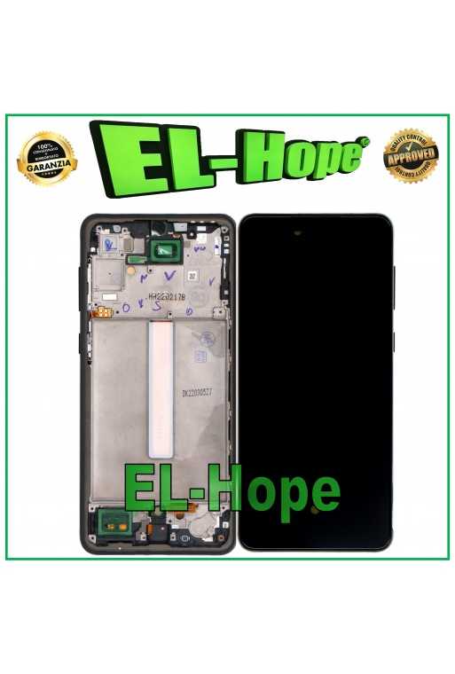 DISPLAY LCD OLED + FRAME PER SAMSUNG GALAXY A33 5G SM-A336B TOUCH VETRO NERO