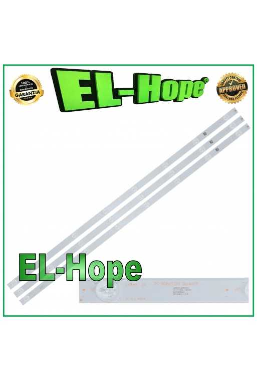KIT 3 BARRE LED TV 40&amp;quot; LB840 TK-40INCH3x8 SKYWORTH SVTV1400 YAL13-00830300-02