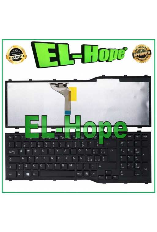 TASTIERA ITA KEYBOARD PER NOTEBOOK FUJITSU LIFEBOOK AH532 A532 N532 NH532 NERA