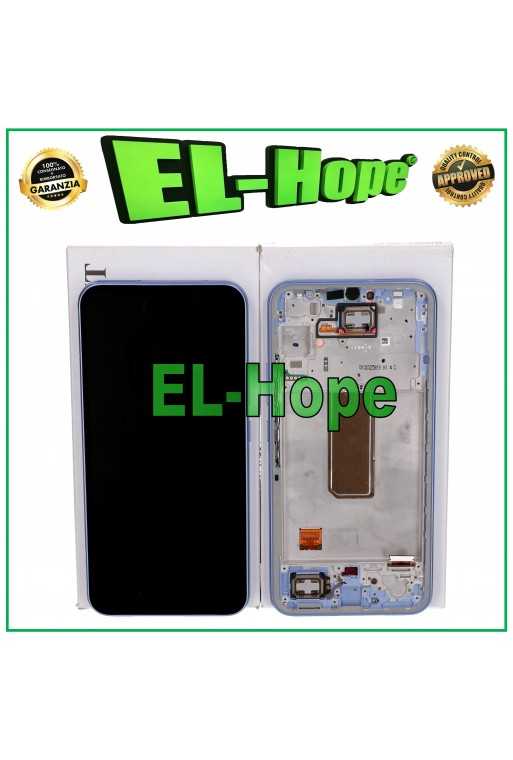 DISPLAY TOUCH ORIGINALE SERVICE SAMSUNG A34 5G SM-A346B FRAME VIOLA GH82-31200D