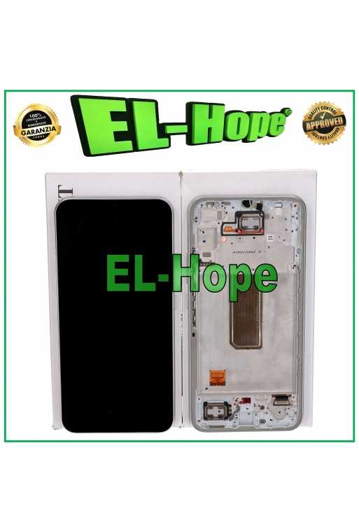 DISPLAY TOUCH ORIGINALE SERVICE SAMSUNG A34 5G SM-A346B FRAME SILVER GH82-31200B