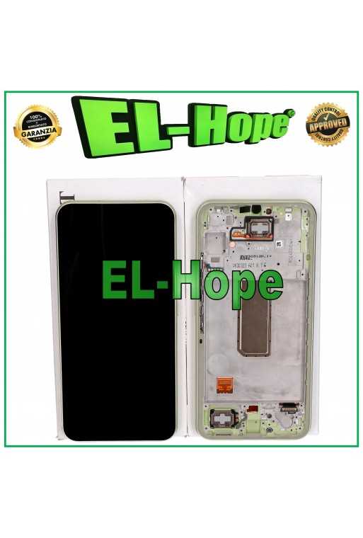 DISPLAY TOUCH ORIGINALE SERVICE SAMSUNG A34 5G SM-A346B FRAME VERDE GH82-31200C