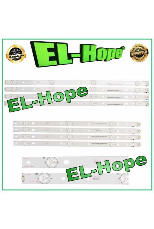KIT 8 BARRE LED TV 47&amp;quot; PHILIPS LB416 CL-47-D407-R-V2/4 / LB415 CL-47-D407-L-V2/4